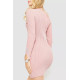 Сукня в'язана в рубчик, колір пудровий, 204R173