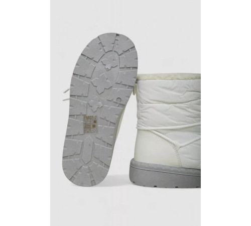 Дутики жіночі зимові на хутрі, колір біло-сірий, 248RFM07