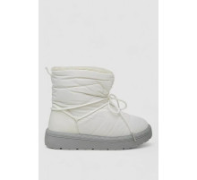 Дутики жіночі зимові на хутрі, колір біло-сірий, 248RFM07