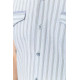 Сорочка чоловіча в смужку, колір сіро-блакитний, 186R0618