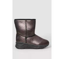 Уггі жіночі зі штучним хутром всередині, колір коричневий, 131R7410