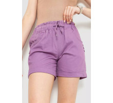 Шорты женские с манжетом, цвет светло-фиолетовый, 214R650.