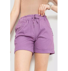 Шорти жіночі з манжетом, колір світло-фіолетовий, 214R650