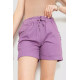 Шорты женские с манжетом, цвет светло-фиолетовый, 214R650.