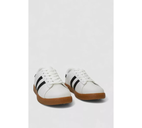 Кросівки жіночі шкіра, колір біло-чорний, 248RL2420-6