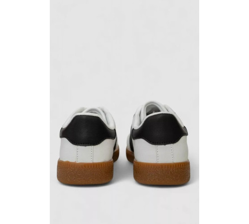 Кросівки жіночі шкіра, колір біло-чорний, 248RL2420-6