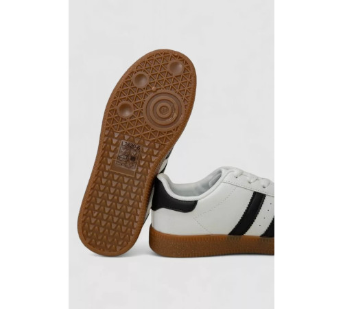 Кросівки жіночі шкіра, колір біло-чорний, 248RL2420-6