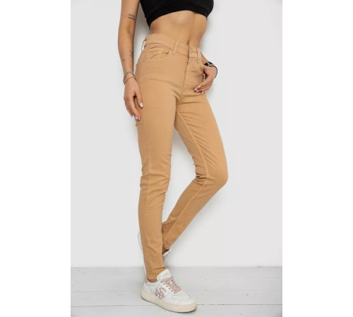 Джинси жіночі, колір бежевий, 182R1633