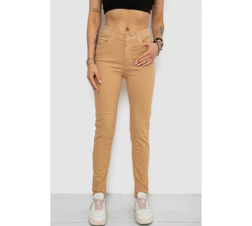 Джинси жіночі, колір бежевий, 182R1633