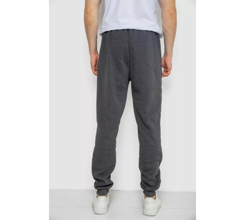 Спортивні штани чоловічі на флісі, колір темно-сірий, 244R41307