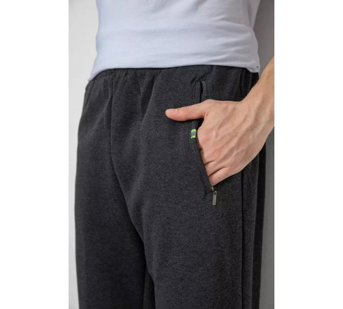 Спортивні штани чоловічі на флісі, колір темно-сірий, 244R41307