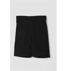 Шорти дитячі в рубчик на флісі, колір чорний, 102R412