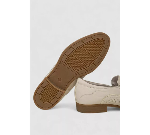 Туфлі чоловічі з перфорацією, колір бежевий, 243RC1311