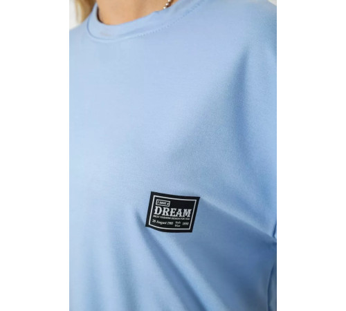 Костюм женский повседневный, цвет голубой, 241R5004-1.