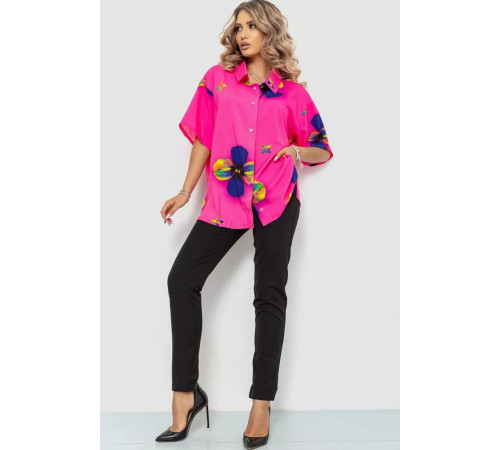 Сорочка жіноча батал, колір рожевий, 102R5220