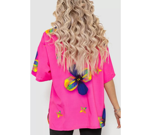 Сорочка жіноча батал, колір рожевий, 102R5220