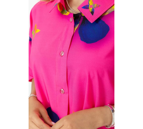 Сорочка жіноча батал, колір рожевий, 102R5220