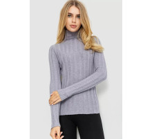 Гольф жіночий однотонний, колір світло-сірий, 204R056