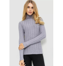 Гольф жіночий однотонний, колір світло-сірий, 204R056