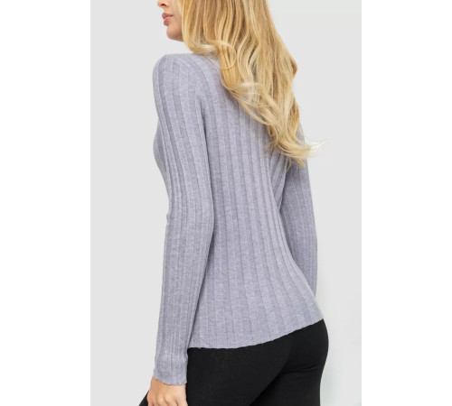 Гольф жіночий однотонний, колір світло-сірий, 204R056