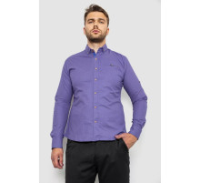 Рубашка мужская с принтом, цвет фиолетовый, 214R16286