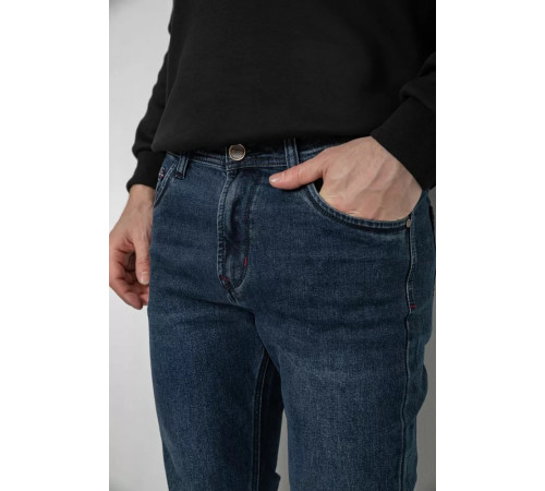 Джинси чоловічі демісезонні, колір темно-синій, 243R8689-3
