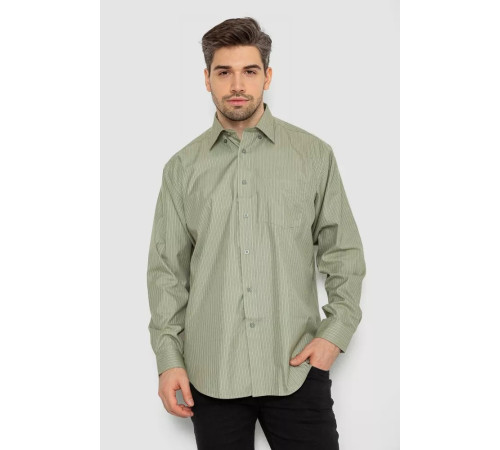 Сорочка чоловіча класична, колір оливковий, 244R332