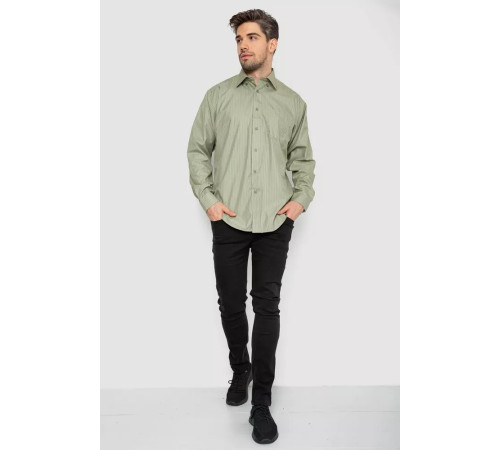 Сорочка чоловіча класична, колір оливковий, 244R332