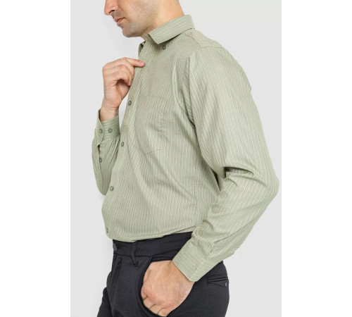 Сорочка чоловіча класична, колір оливковий, 244R332