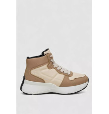 Кросівки жіночі зимові на хутрі, колір бежево-коричневий, 248RXM16-93