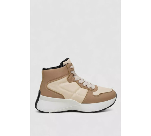 Кросівки жіночі зимові на хутрі, колір бежево-коричневий, 248RXM16-93