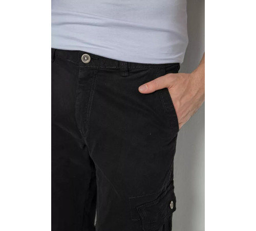 Брюки мужские с карманами, цвет черный, 244R2078