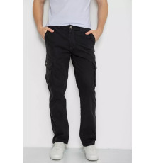 Штани чоловічі з кишенями, колір чорний, 244R2078
