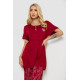 Піжама жіноча з принтом, колір бордовий, 243R6890