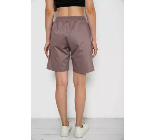 Шорти жіночі однотонні, колір мокко, 238R315-1