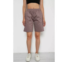 Шорти жіночі однотонні, колір мокко, 238R315-1