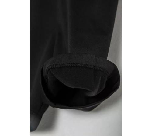 Шорты детские микродайвинг на флисе, цвет черный, 102R413