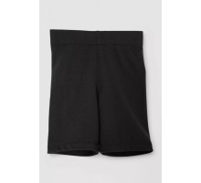 Шорти дитячі мікродайвінг на флісі, колір чорний, 102R413