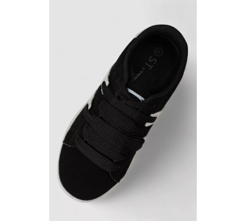 Кросівки жіночі замша, колір чорно-білий, 248RJH800-4