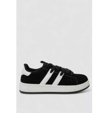 Кросівки жіночі замша, колір чорно-білий, 248RJH800-4