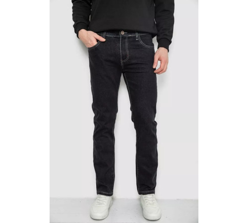 Джинси чоловічі демісезонні, колір чорний, 243R8118