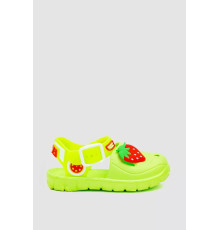 Сандалії дитячі для дівчинки 2, колір салатовий, 243R51-188