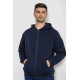 Кофта мужская на флисе с капюшоном, цвет темно-синий, 244R2493.