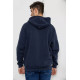 Кофта мужская на флисе с капюшоном, цвет темно-синий, 244R2493.