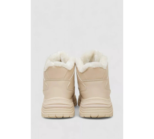 Кросівки жіночі зимові на хутрі, колір бежевий, 248RDM06