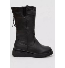 Сапоги женские зимние на меху, черный, 243RY211