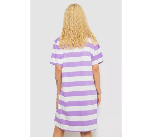 Ночная рубашка, цвет бело-сиреневый, 238R335-9.