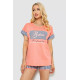 Пижама женская с принтом, цвет коралловый, 243R3048