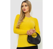 Женская кофта однотонная, цвет желтый, 244R2031