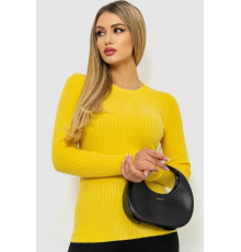 Женская кофта однотонная, цвет желтый, 244R2031